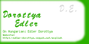 dorottya edler business card
